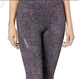 Craft Brand Lightweight‎ Cropped Running Tights Size Medium